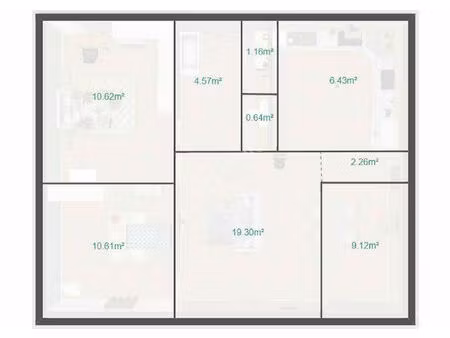 a vendre appartement 2 chambres possibilité de 3 à pont rousseau - rezé