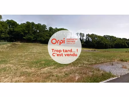 vente terrain 827 m² à carresse-cassaber (64270)  40 200 €