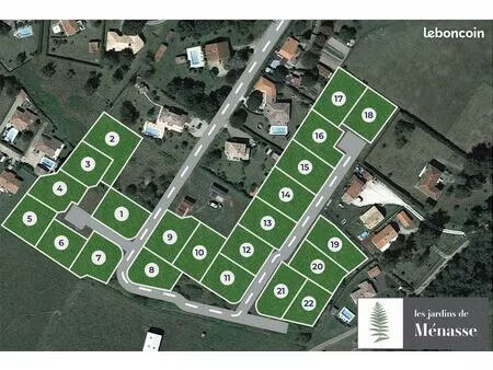 terrain 853 m² saint pierre du mont
