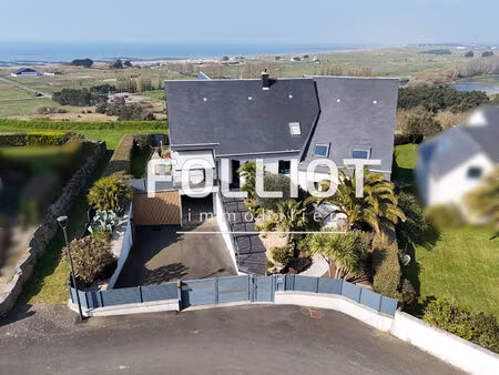 vue mer a vendre limitrophe granville achat/vente maison donville les bains 215 m2