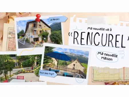 vente maison 8 pièces 110 m² à rencurel (38680)  215 000 €