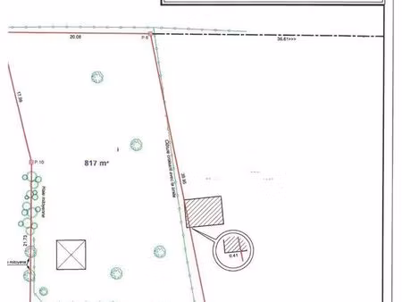 terrain 817 m² saint-romain-sous-gourdon