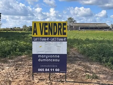 terrain à bâtir de 9 ares 40