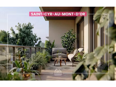 vente appartement neuf 4 pièces 107m2 saint-cyr-au-mont-d'or - 780000 € - surface privée