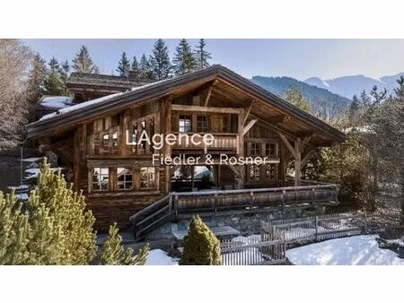 chalet de luxe de 414 m2 en location megève  france