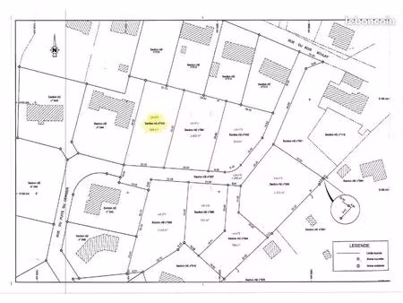 terrain 998 m² blanzy
