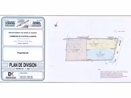 vente terrain 705 m² à château-landon (77570)  55 000 €