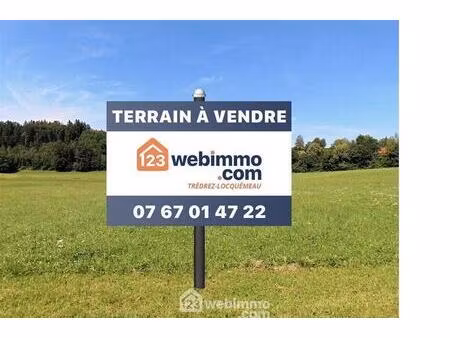 vente terrain 3572 m² trédrez-locquémeau (22300)