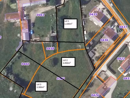 terrain 2300 m² droisy