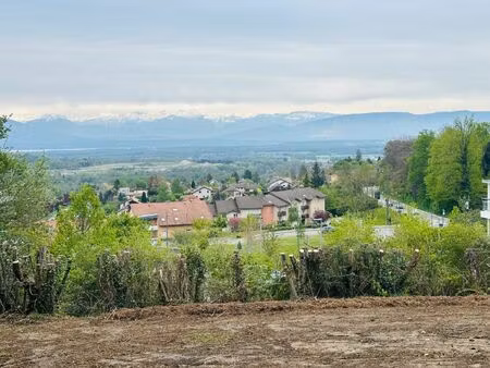 gex - achat terrain maison individuelle avec vue dégagée à gex