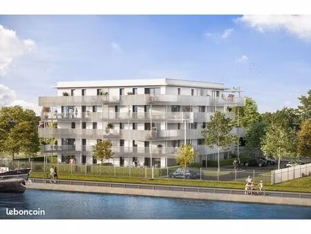 découvrez ce bel appartement t3 avec terrasse  sur les bords du canal neufossé – résidence