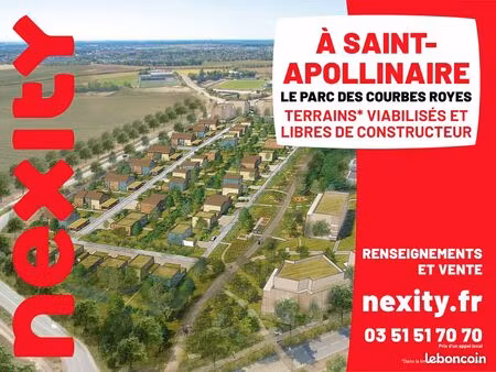 de nouveaux terrains à saint apollinaire  tout près de dijon