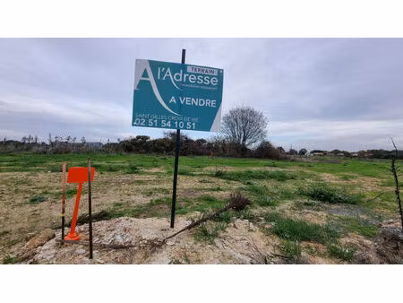 vente terrain  548.00m²  l'aiguillon
