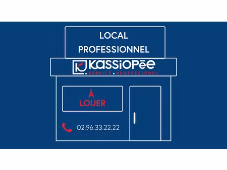 location locaux professionnels 130 m² à saint-brieuc (22000)  990 €