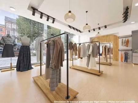 espace ouvert (55m²) + cave (64m²)  centre ville de verviers