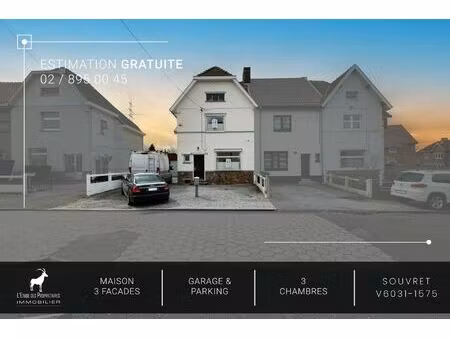 maison à vendre avec garage et jardin   souvret (vbb81904)