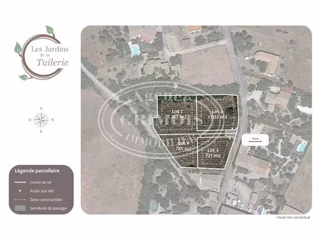 vente terrain à batir 721 m² à argens-minervois (11200)  69 900 €