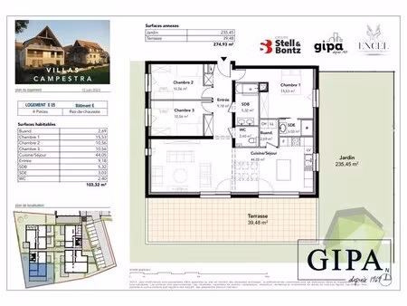 en vente appartement 103 34 m² – 440 000 € |breuschwickersheim