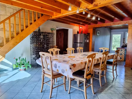 maison en pierre de taille avec vue imprenable sur la dordog