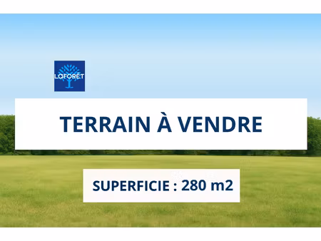 terrain constructible de 265 m² en zone uab