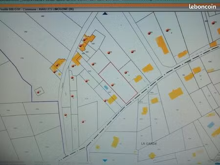terrain 2094 m2 dont 1600 m2 constructible