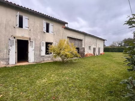 vente maison à rénover limalonges  87m² 3 pièces 94 500€ deux-sèvres