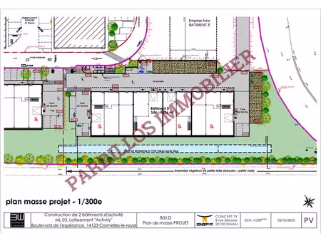 cormelles le royal - village activity - a vendre local 253 m² cellule d2
