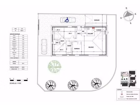 vente autres neuf 5 pièces 117m2 saint-cannat - 585000 € - surface privée