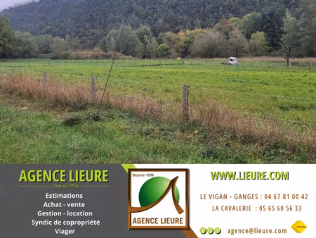 a vendre terrain sauclieres - terrain de 1287 m2 en zone n -