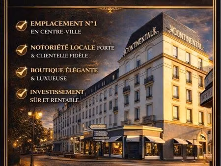 baisse de prix magasin emblématique du centre ville de vittel  125m2