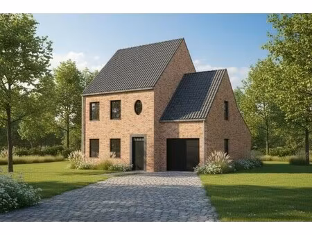 nieuw te bouwen alleenstaande woning met vrije keuze van architectuur te oudenaarde.