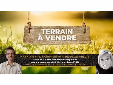 terrain constructible avec vue exceptionnelle à sierck-les-bains (f-57) dans une impasse t