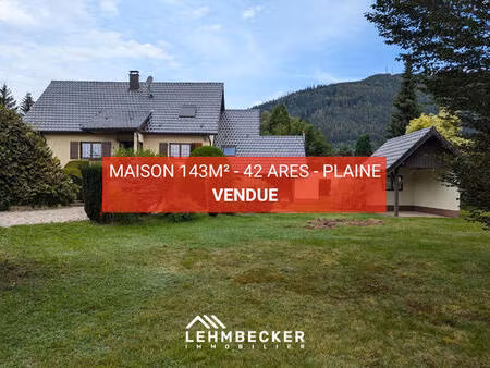 maison 7 pièces de 143m² sur 42 ares - plaine
