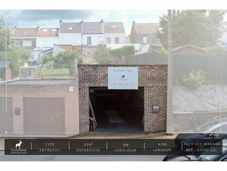 magazijn te koop in fayt-lez-manage