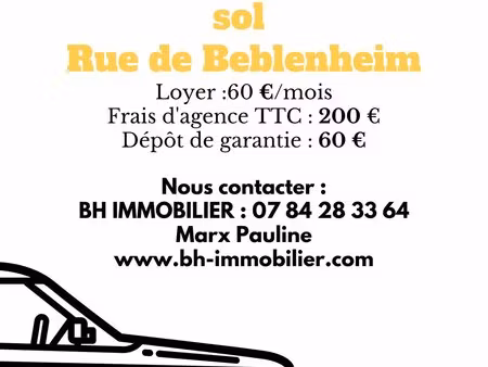 neudorf place de parking sous-sol