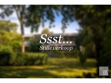 unieke villa van 446m2 met idyllische zuidwest georiënteerde parktuin!