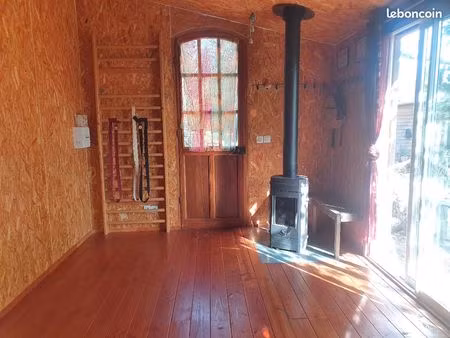 chalet pour activité bien-être ou musique 18 m2 pleine nature