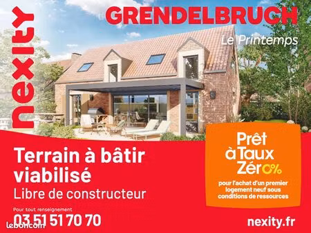 terrain à grendelbruch  de 654 m2  à 15 km d’obernai