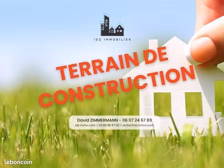 terrain 620 m² hégenheim