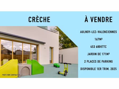 vente local pour crèche ou profession libérale aulnoy-lez-v