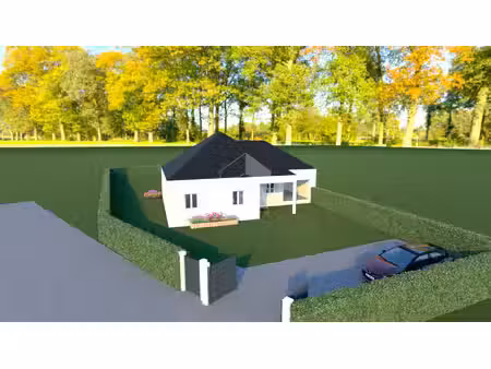 terrain constructible / 887m2 / 45 000 euros / chateau landon