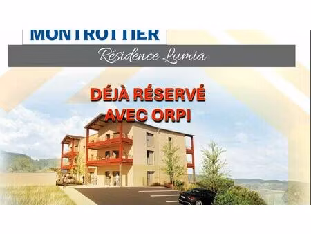 vente appartement 2 pièces 42 m² montrottier (69770)