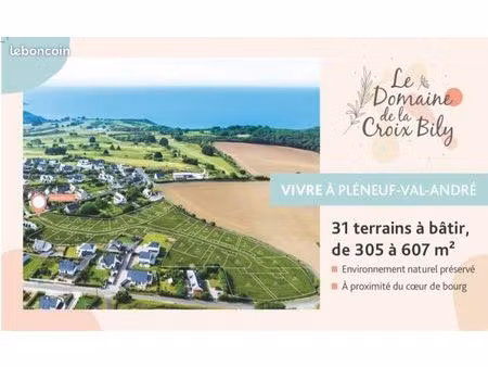 terrains viabilisés à pléneuf val andré 22370