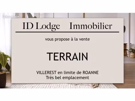 terrain 2180 m² villerest