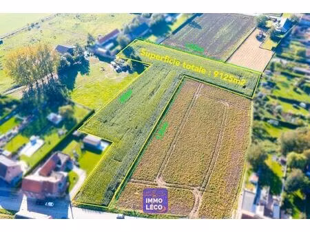 terrain de 9125m² dans la campagne d'amougies !