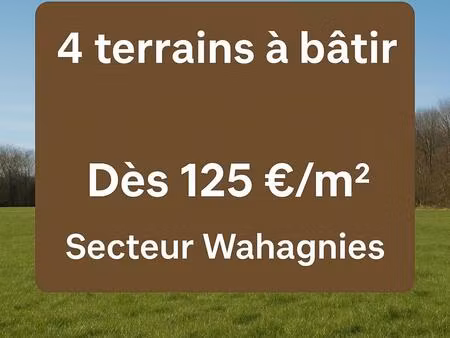 terrain à bâtir à partir de 125€/m²