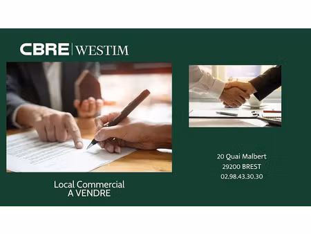 vente commerce guipavas 300 m²