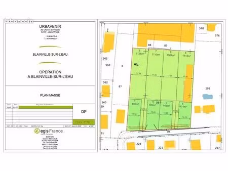 terrain 512 m² blainville sur l eau