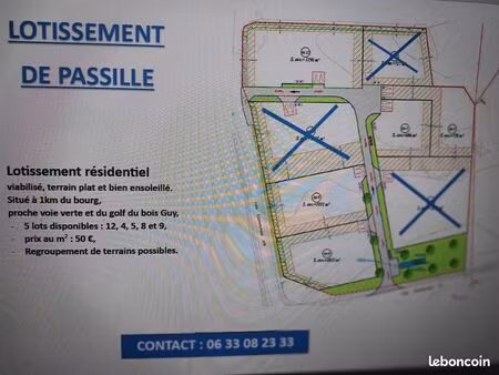 terrain viabilisé dans un bel environnent