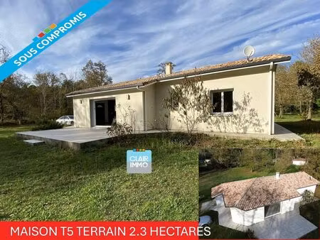 vente maison 6 pièces 103 m² gabarret (40310)